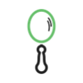 Hand mirror icon