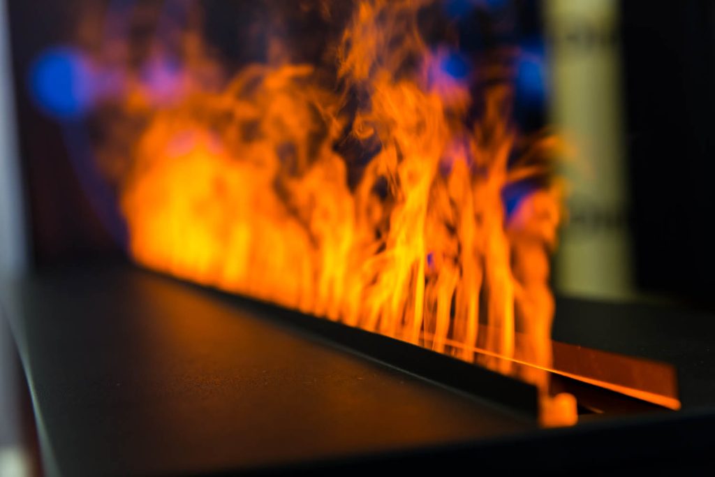 Close up of gas flames