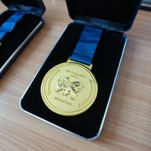 World Skills UK Gold Medal in Blue Case